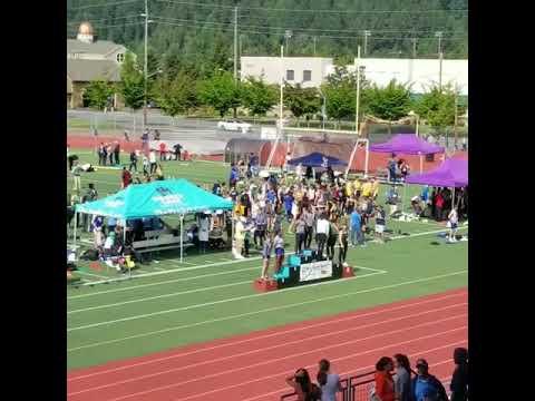 Video of 4x400 (Sub 49 split, 3rd leg, 90 min post 300h PR) 4A WA State District 3 Meet 5/18/19 Summer, WA