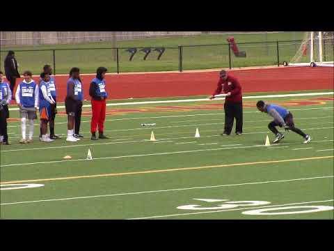 Video of 3 Cone Drill@April 8, 2018