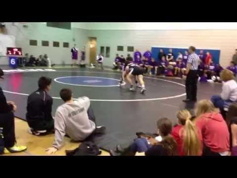 Video of Sterling Roseberry - majors in the last second on a ranked wrestler  for team win