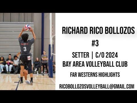 Video of Richard Rico Bollozos - Bay Area Volleyball Club 18-1’s | Far Western Highlights