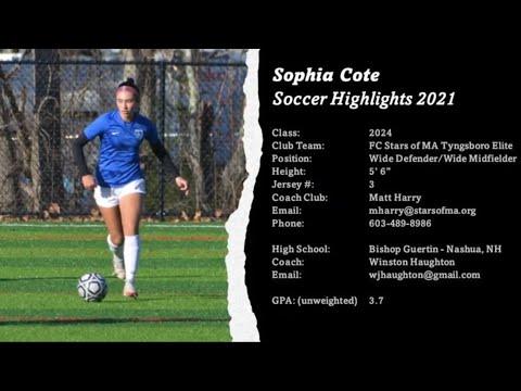 Video of Sophia Cote 2024 Soccer Highlights 2021