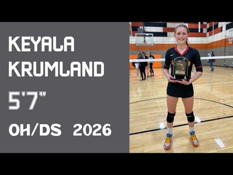 Video of Keyala Krumland Outside Hitter, 2026