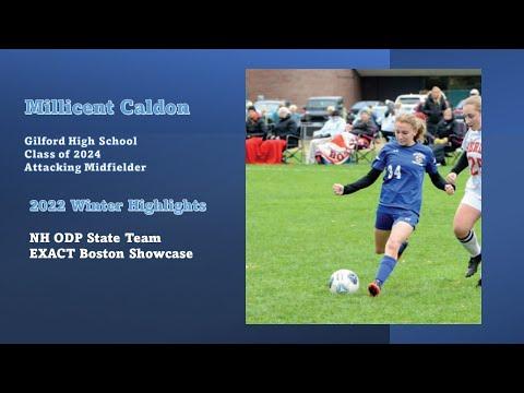 Video of Millie Caldon Gilford NH '24 Attacking Midfielder - Winter '22