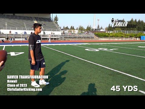 Video of Xavier's Kicking Camp Highlights