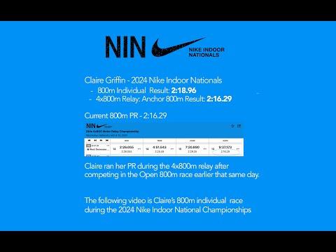 Video of Claire Griffin - 2024 Nike Indoor Nationals 800m