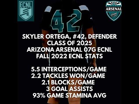 Video of Skyler Ortega #42 Defender ECNL U16 Girls Fall highlights AZ Arsenal ECNL, Class of 2025