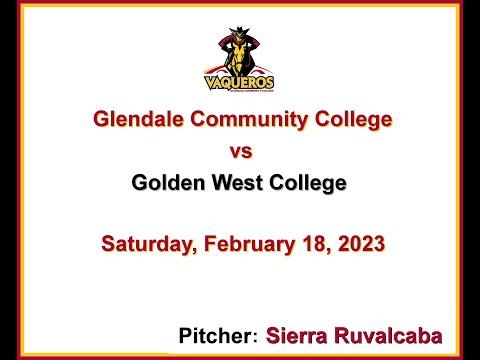 Video of Live pitching (Glendale College vs Golden West College) Feb. 18, 2023