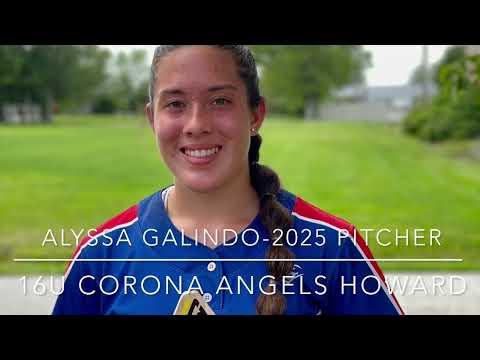 Video of Alyssa Galindo-2025-Pitcher 16U CA Howard