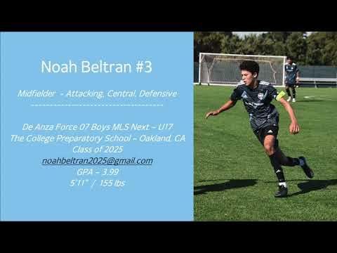 Video of Noah Beltran '25 Winter 2023 Highlights / De Anza Force 07 Boys MLS Next