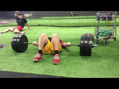 Video of 405 lbs hip thrusts 