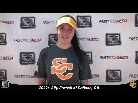 Video of 2022 Ally Forbell Pitcher and Outfield Softball Skills Video - Ca Suncats
