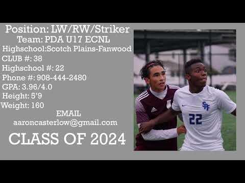 Video of Aaron Casterlow - 2022 Fall Highschool Highlights - 11/17/22