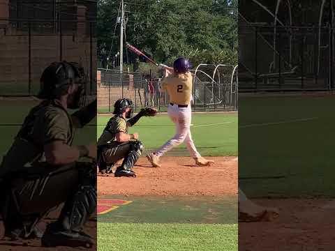 Video of Nathan Parden in game at bats summer ‘21