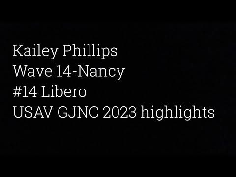 Video of Kailey Phillips- Libero/DS USAV GJNC 2023 highlights