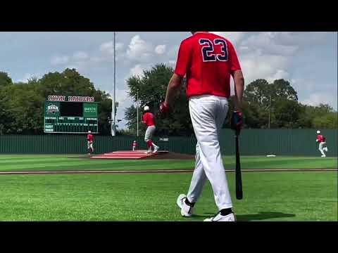 Video of Left Center gap for a double. (wood)