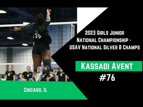 Video of Kassadi Avent (Class of 2025) - Opposite #76 - Volleyball Highlights - USAV National Silver B Champs