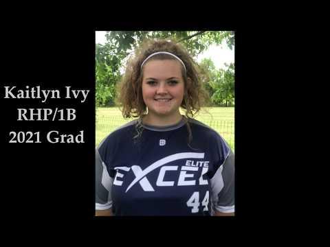 Video of Kaitlyn Ivy *63mph Top Out * 5’9 RHP/1B * 3.8gpa * 2021 Grad * Excel Elite 