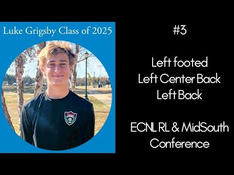 Video of Luke Grigsby, Class of 2025, ECNL RL and MidSouth Conference Highlights for 2023