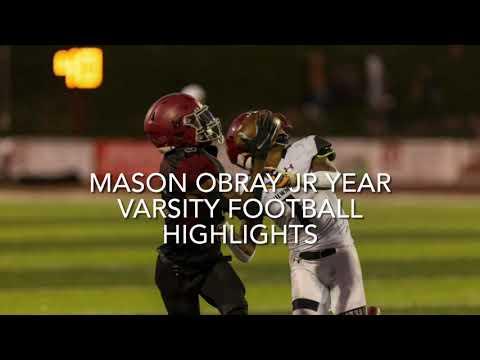 Video of Mason Obray Jr Year Varsity Football Highlights  2021-2022