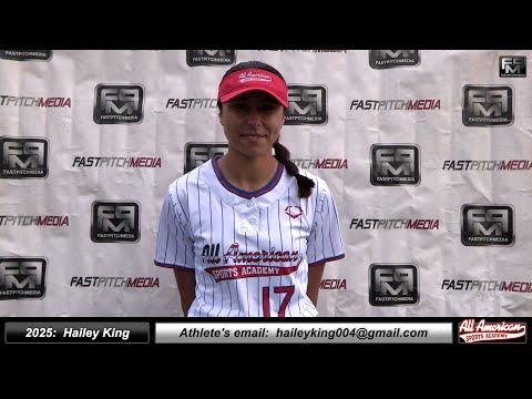 Video of Hailey King 2025 Grad Recruiting Softball Skills Video (03.24.24)