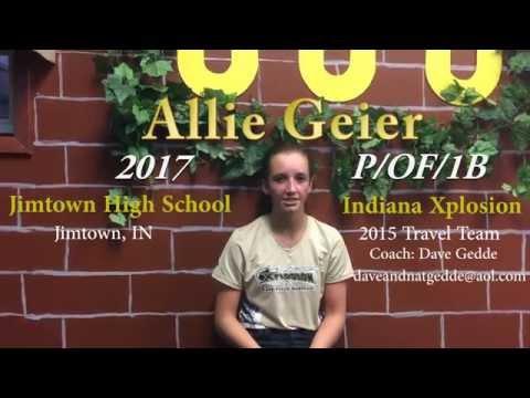Video of Allie Geier 2017 pitching