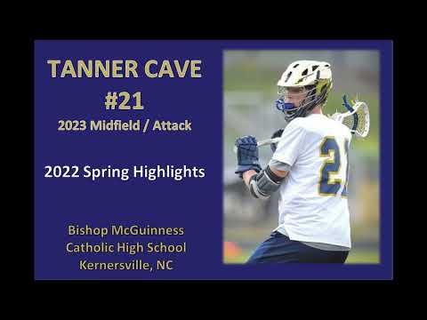 Video of Tanner Cave Spring 2022 Lacrosse Highlights (Class of 2023) Midfield/Attack