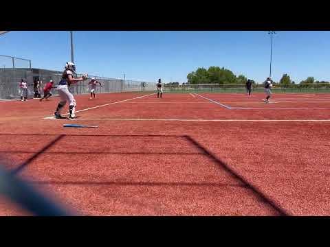 Video of 2025 C/OF- Kristin tag-out at home! AST California Blast 18U Tournament June 2022- Cali Gold 16U 🥎