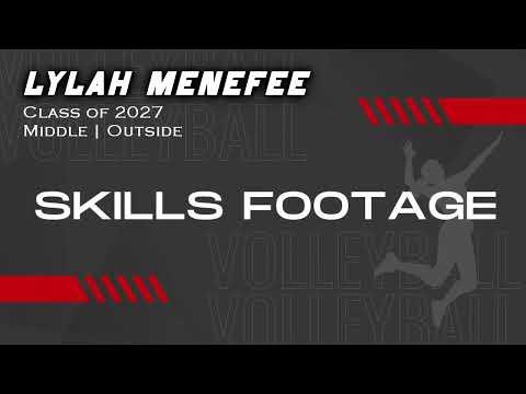 Video of Lylah Menefee 2027 5'11" Middle/Outside #4