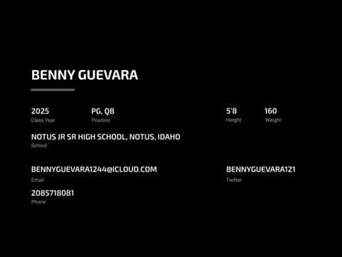 Video of Benny Guevara 2025 PG 