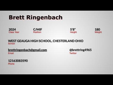 Video of Brett Ringenbach Defensive Highlights