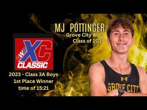 Video of MJ Pottinger - 3A Boys - #1st place win - 21st Red White Blue Classic Cross Country (Sept 9, 2023)