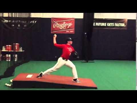Video of Nic McCay pitching at the PG Pitcher Catcher Indoor Showcase 