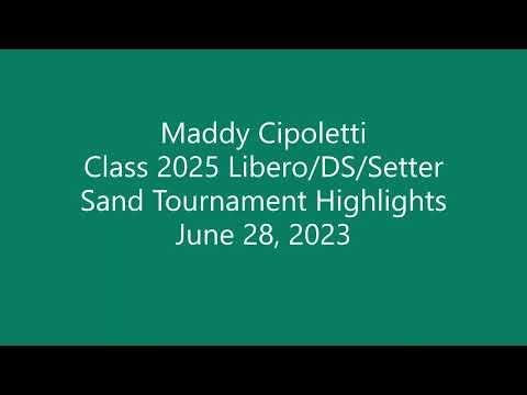 Video of Maddy Cipoletti - Local Sand Tourney Highlights June 2023