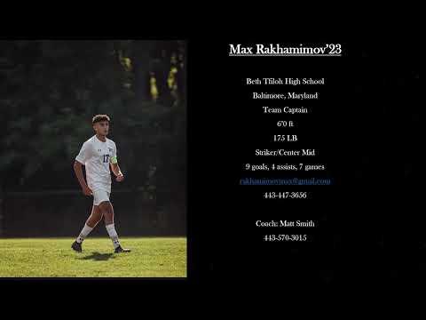 Video of Max Rakhamimov'23 Mid Season highlight video 2022