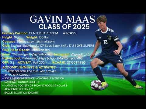 Video of Gavin Maas 2025 CB Highlight Video