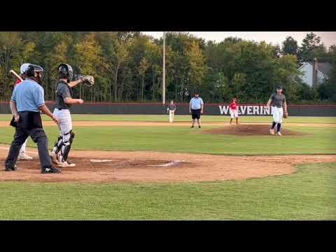 Video of Hildebran Fall 2023 Pitching then Hitting Highlights