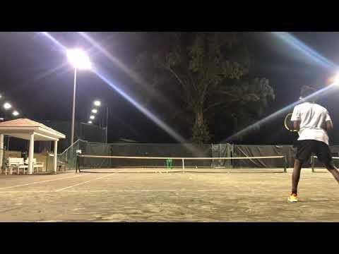 Video of Dantz Tullis tennis self practice (forehand)
