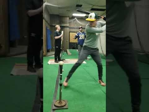 Video of Jacob Bimbi hitting off tee and front toss