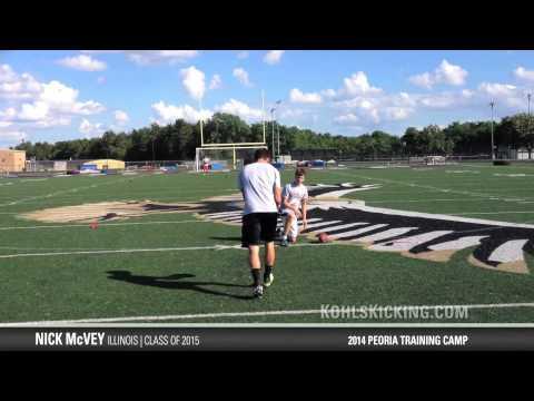 Video of Kohls Professional Kicking Camps at Peoria Il  Nick McVey