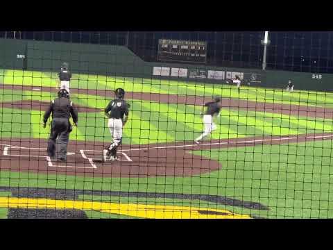 Video of First game (scrimmage) senior year 2nd hit, opposite side single