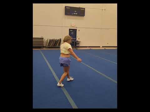 Video of standing and running passes to full twist 