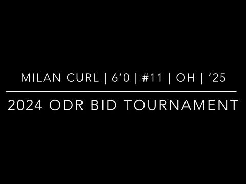 Video of Milan Curl Class of 2025 ODR Bid Tournament 2024