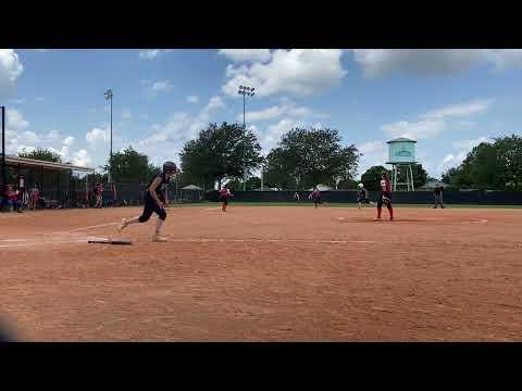 Video of Double 14U Summer 2022  Hit to left field