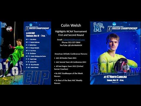Video of Colin Welsh (Transfer Portal Goalkeeper) Highlights from NCAA Tournament.