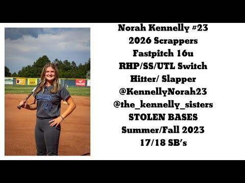 Video of Norah Kennelly 2026 - Stolen Bases Summer/Fall 2023