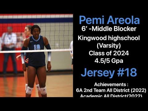 Video of Pemi Areola-Class of 2024- MB, Kingwood HS (Varsity)