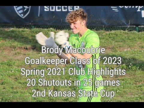Video of Spring 2021 Club Highlights-Shut Out in 20 of 25 games; 2nd Kansas State Cup