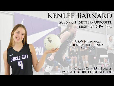 Video of Kenlee Barnard 2026 - 6'1" Setter/Opposite - USAV Nationals 2023