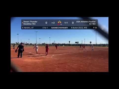 Video of Ground ball to right field, throw to 3rd, runner out 