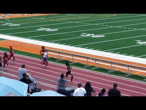 Video of Mikia Hutchings 100m dash 1st place